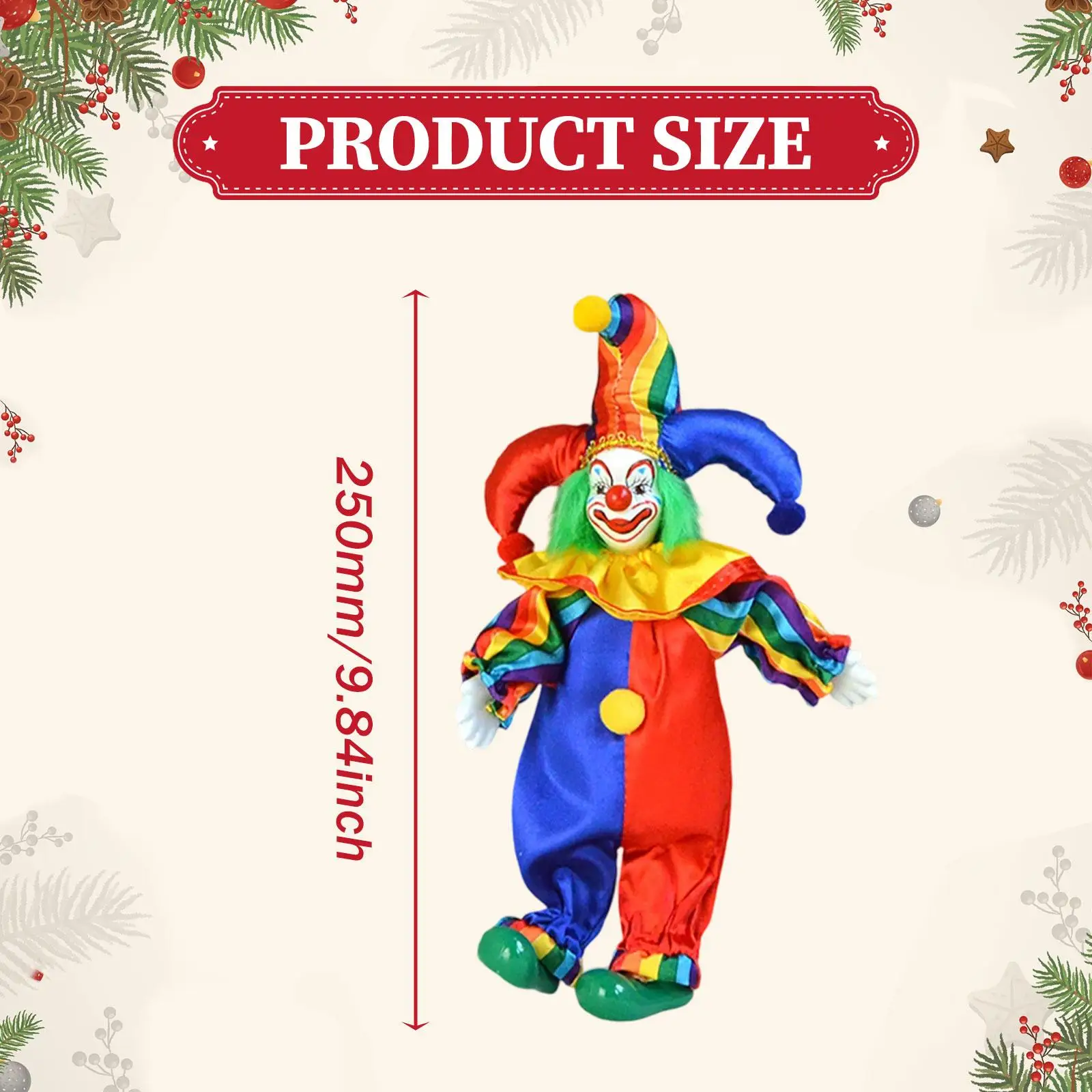 Clown Doll Souvenirs Smiling Kids Toys for Halloween Christmas Valentin Gift