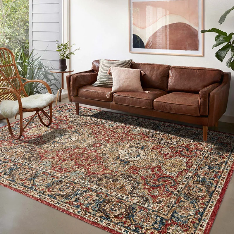 Retro Persian Home Carpet Living Room Turkey Sofa Floor Mat Home Decoration Living Room American Bedroom Rugs Customize