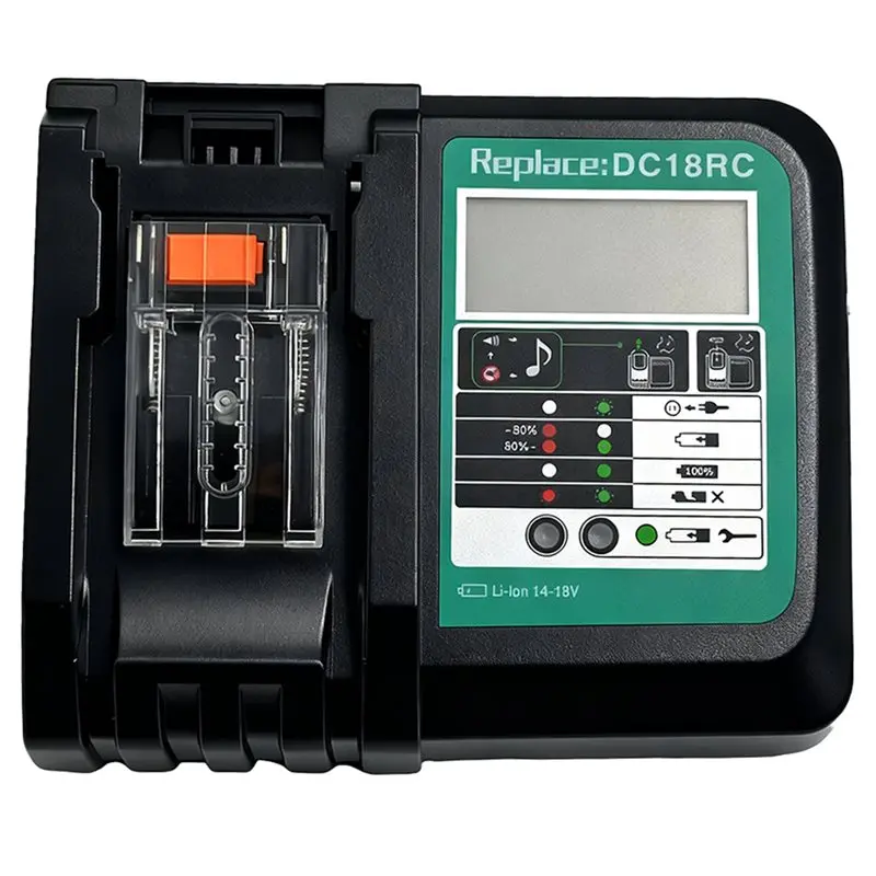 

【A38M】Replacement For 14.4V - 18V Fast Battery DC18RC For Li- Battery BL1850 3.0A With LED Display US U