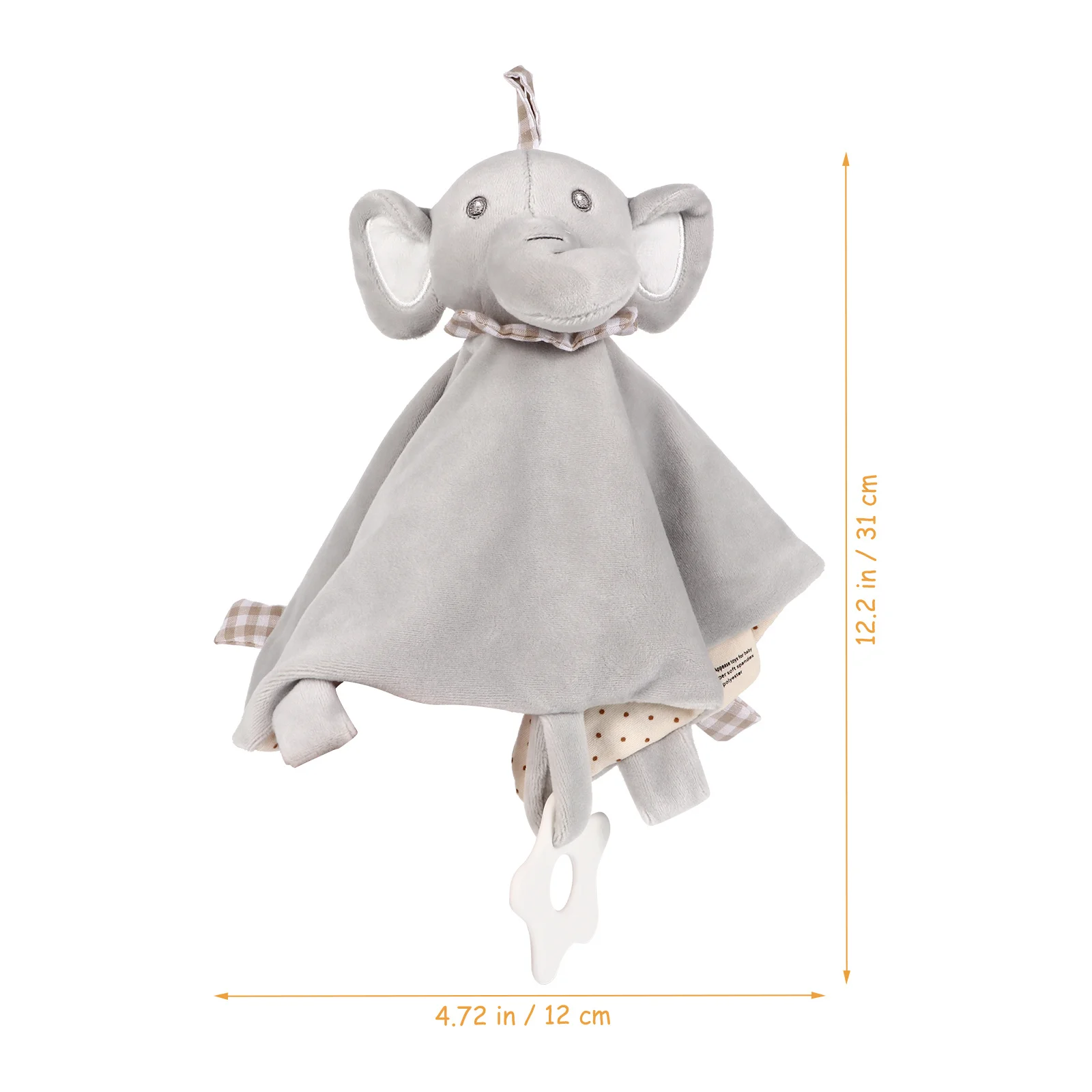 Ausgestopfter Elefant, beruhigendes Handtuch für Kleinkinder, sicher, weich, Baby-Speicheldecke, Komfort-Sicherheitsdecke, Baby-Zahntuch, Schlafhilfe