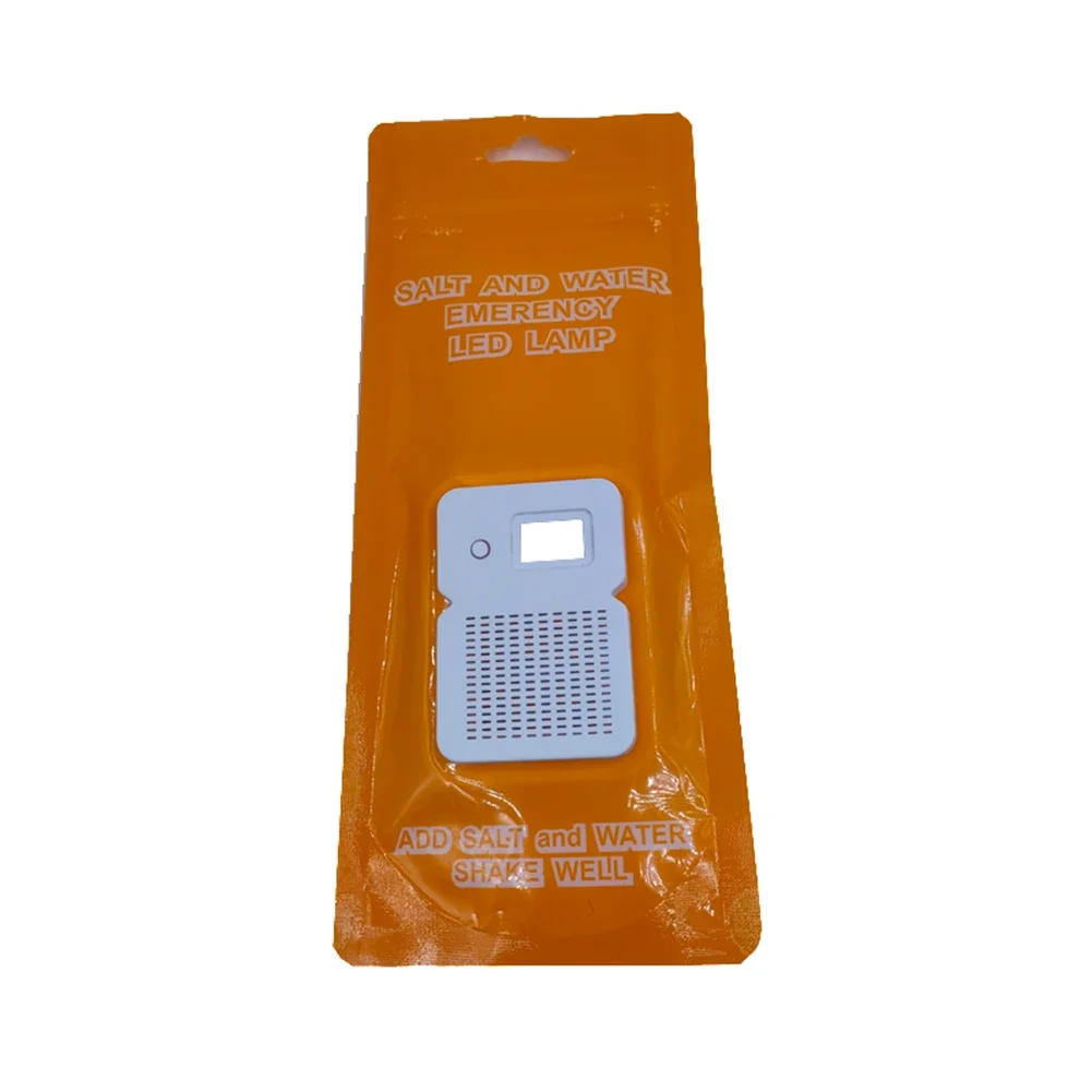 キャンプ用ポータブル緊急LEDランプ,塩水ランプ,防水,再利用可能,旅行用品,屋外,ビーチ,50lm