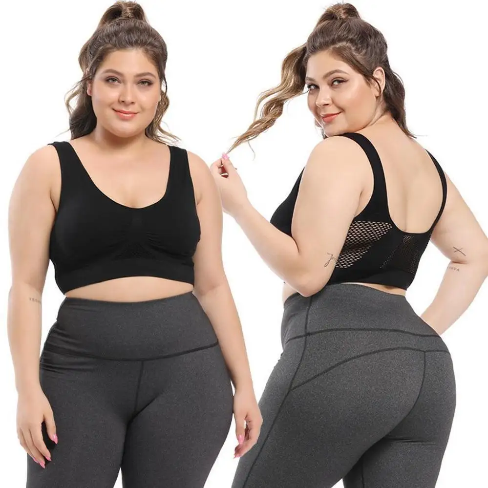 1 Pcs New Women Hollow Out Yoga Bra Breathable Push Up Sports Tops Gym Running Fitness Sportswear Underwear