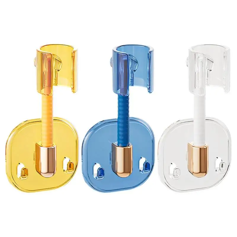 Shower Handle Holder Hand Shower Holder Shower Sprayer Holder Handheld Shower Mount No Drilling Universal Rotatable For Shower