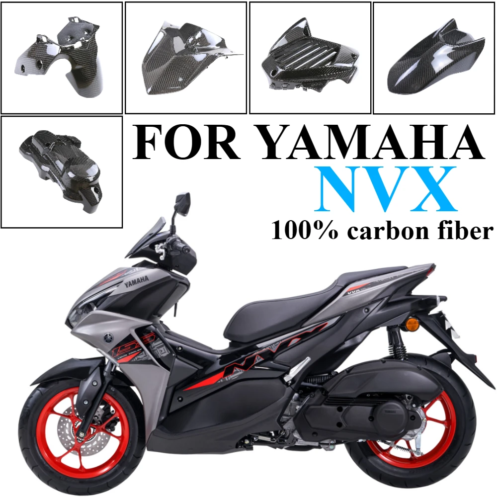 

100% carbon fiber bicycle mudguard side fairing, suitable for Yamaha NVX 2019+