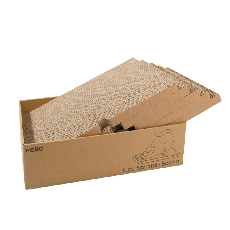 

5 in 1 Kitten Corrugated Cardboard Scratchers Grinding Claws Make Grinding Claws More Interesting Box Dropship