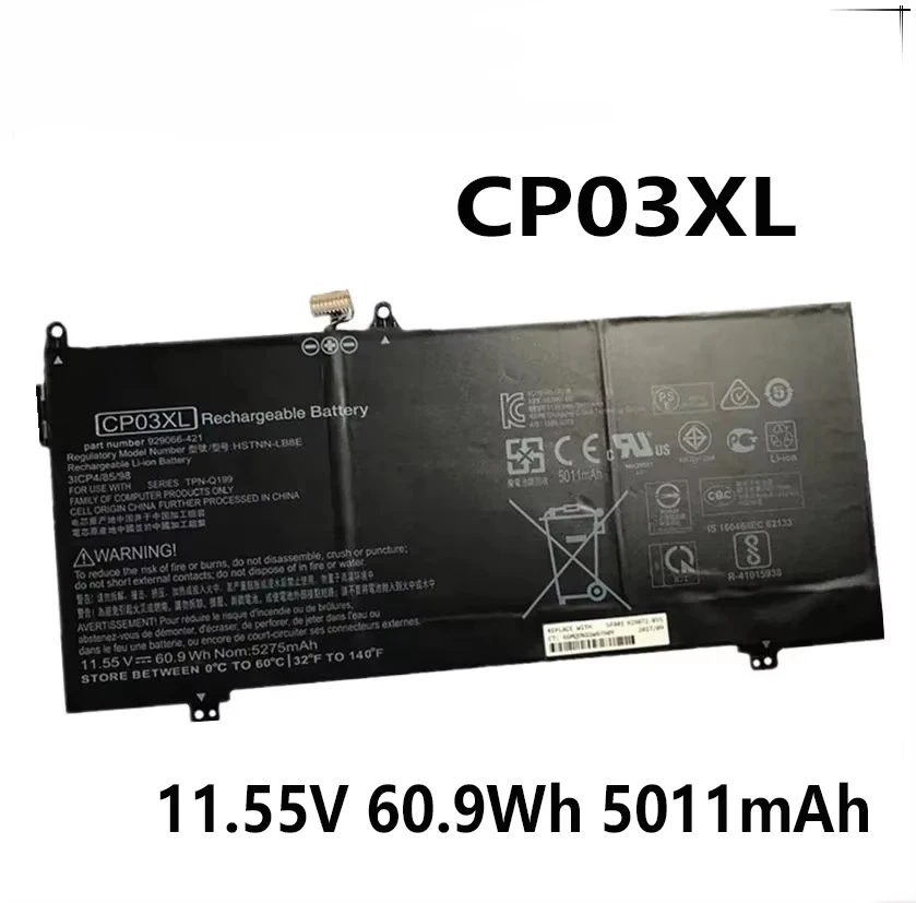

CP03XL HSTNN-LB8E 11.55V 60.9Wh 5011mAh Original Laptop Battery For HP TPN-Q195 TPN-Q199 929066-421 929072-855