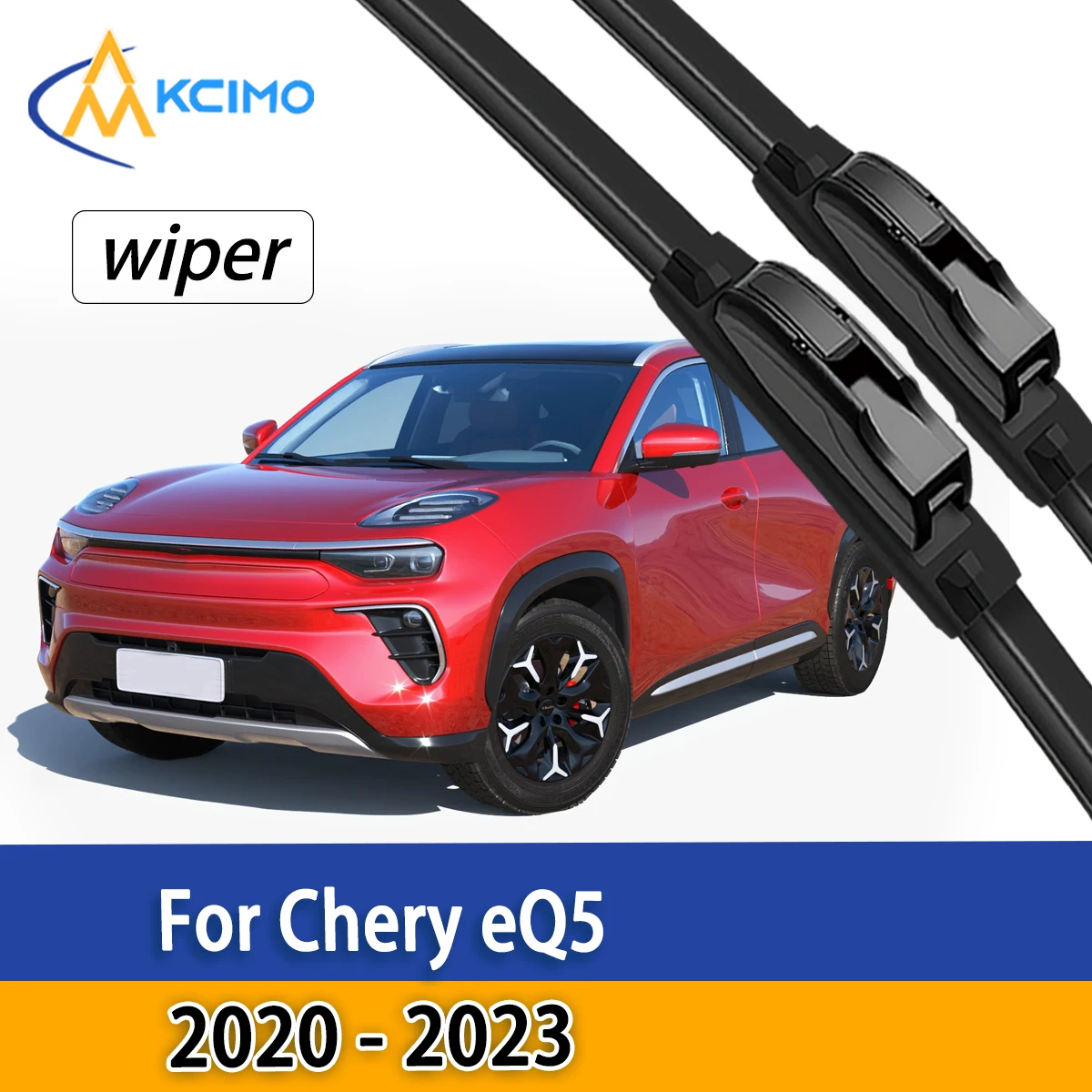

2PCS Front Windshield Wiper Blades For Chery eQ5 2020 - 2023 Silent Rubber