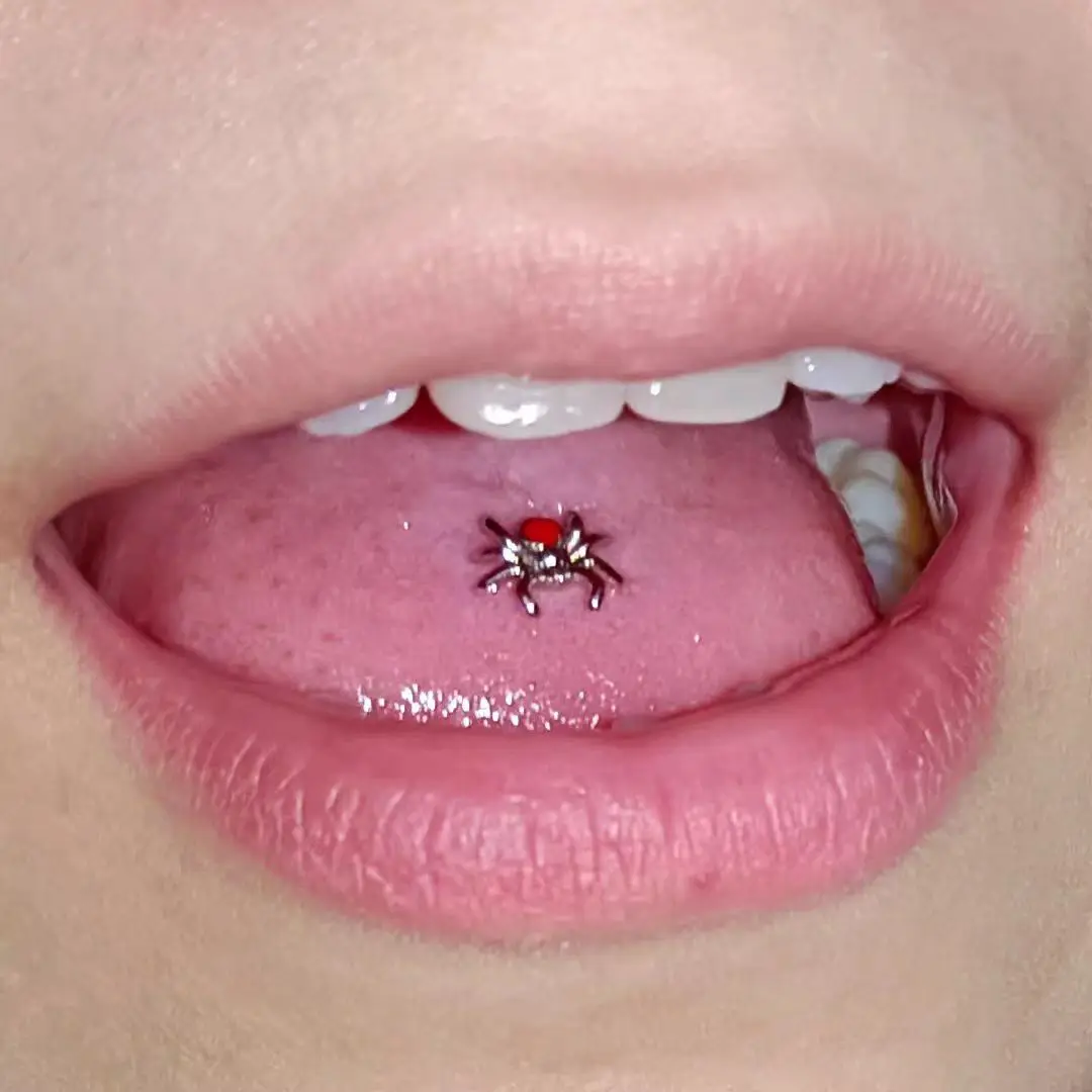 JHJT 16G 6mm 8mm Spider Labret Piercing per labbra in acciaio inossidabile 316L Labret Stud Tragus Helix cartilagine orecchino gioielli per labbra