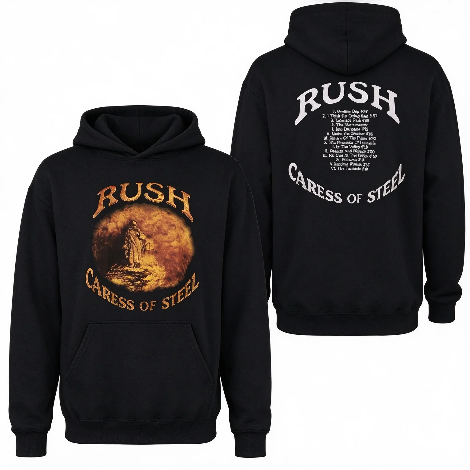 New RUSH Band Hoodies Metal Band Rock Band Tops Casual and Fashionable Daily Outfit Hoodies Suitable for Both Men and Women