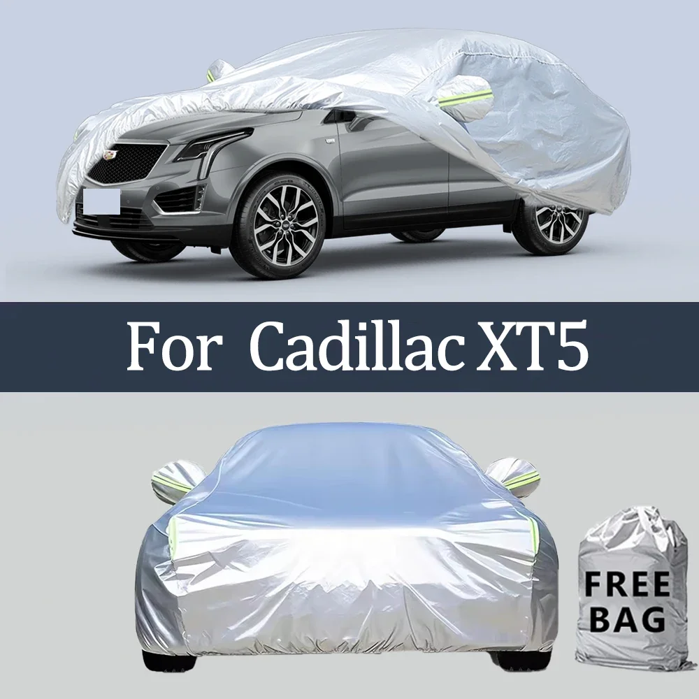 

Для Cadillac XT5 автомобильный чехол уличные защитные чехлы снежный солнцезащитный козырек водостойкий пылезащитный внешний УФ автомобильные аксессуары