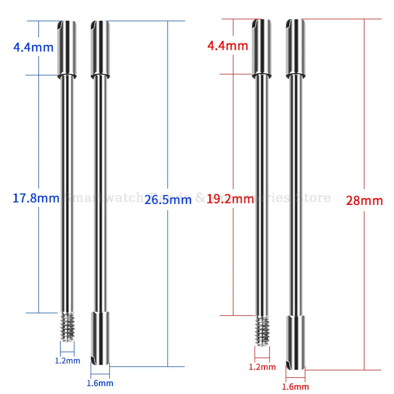 2pcs 26.5mm 28mm Watch Band Connector Link for AP for Audemars Piguet Pins Screw Bar Kit Stainless Screw Rod Replace Accessories