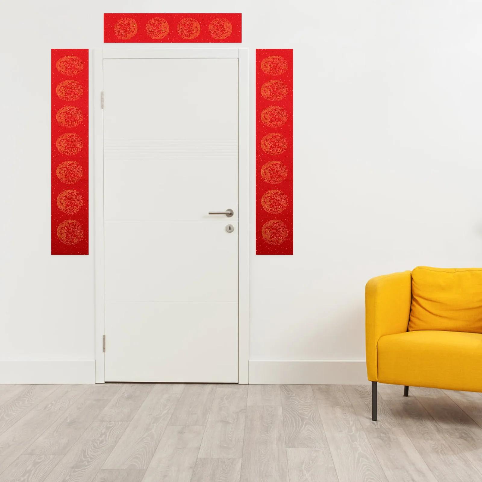 5 комплектов декоративной пустой бумаги, красная бумага для китайской каллиграфии на Новый год, прокрутка желаний, пустой свиток для рисования