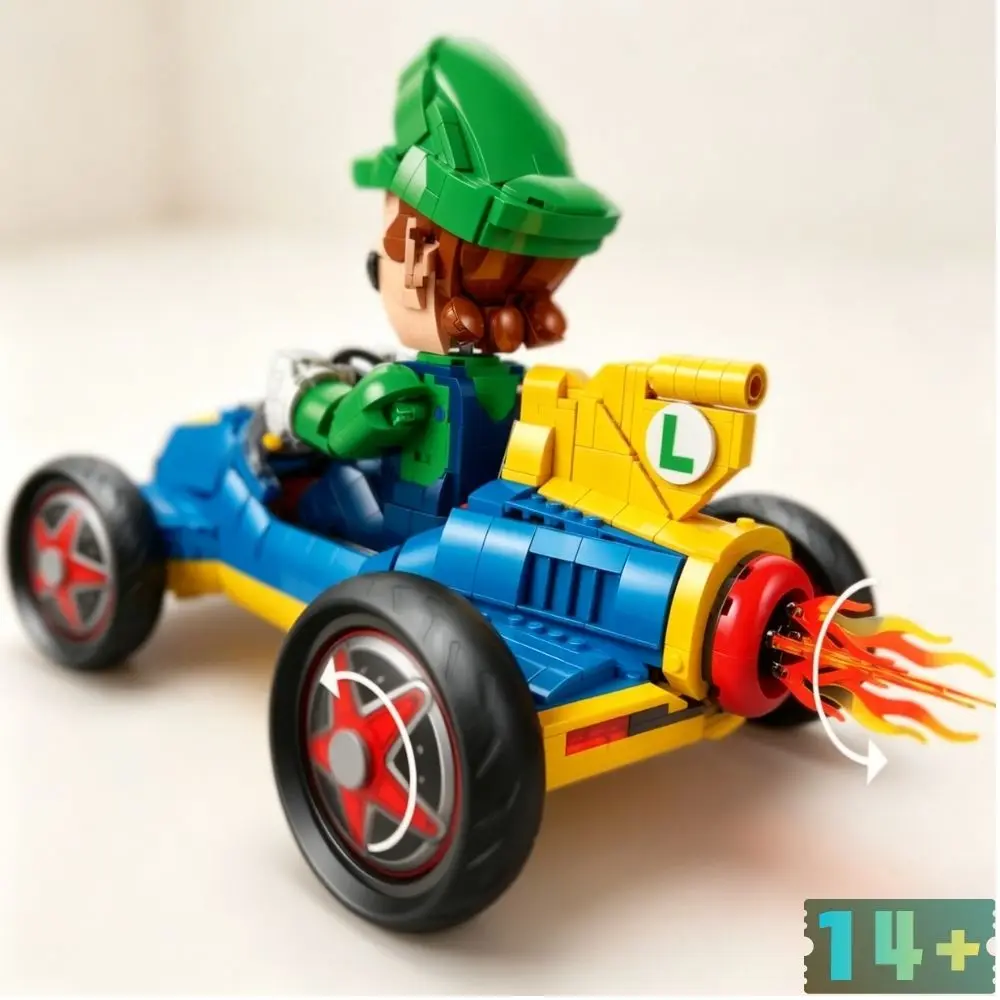 

Kart Building Blocks 2234pcs In Stock Character Driver 72050 Mach Kart Replica Model For Adults Gift