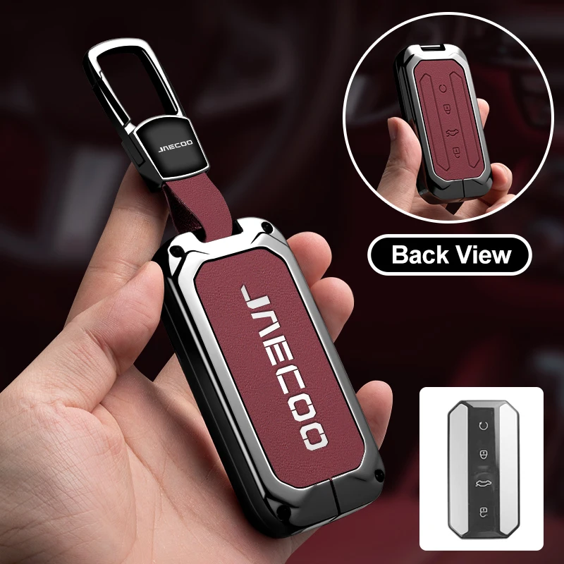 Car Key Case Bag for Chery Jaecoo J7 J5 7 5 Fashion Car Remote Key Metal Protection Shell Cover Holder Keyless Accessories