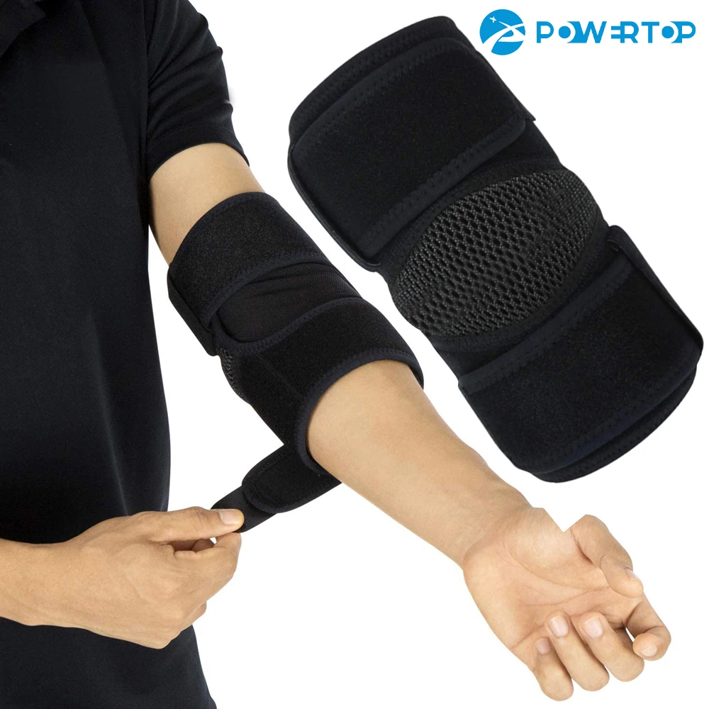 1 adet erkekler kadınlar için neopren sıkıştırma kolları dirsek bilek koruyucu Tendonitis Bursitis sol sağ kol desteği Epicondylitis golfçü