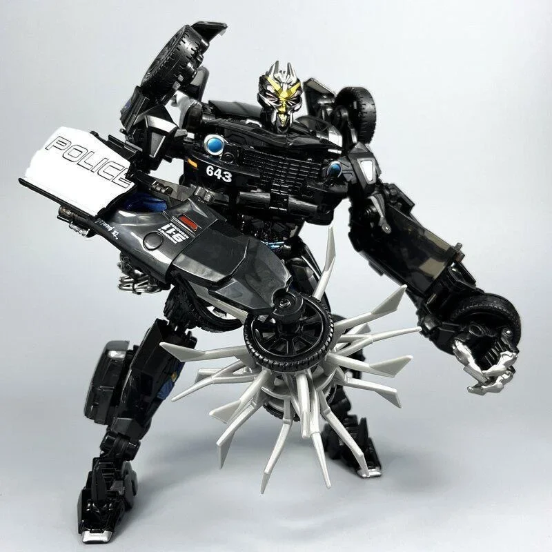 In Stock Transforming Toys Model Society 6807 Xp15 Roadblock 21CM  Alloy Police Car Robot Action Figures  Collection Gifts