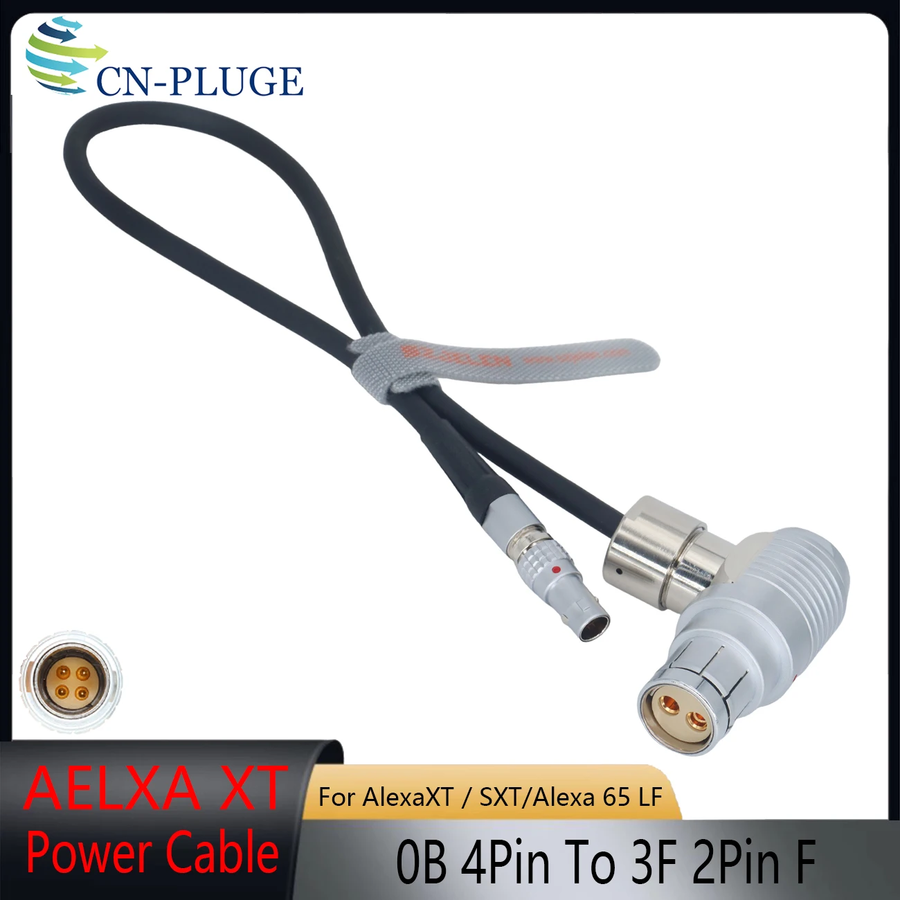 MotoCrane Titan LT Gimbal 0B4Pin 26V To 3F 2Pin Female Power Cable For ARRI Alexa Classic, XT SXT, Alexa 65 LF Camera