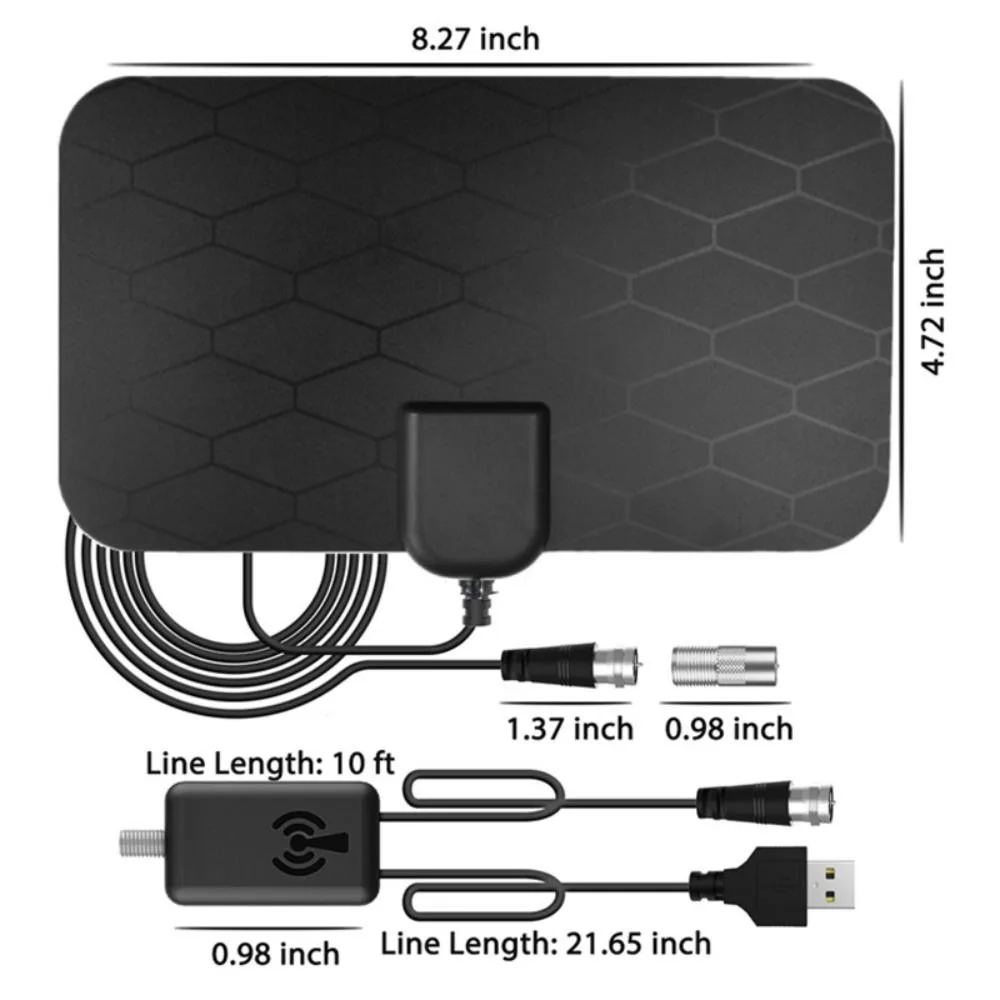 Indoor Digital DVB-T2 TV Antenna 3000 Miles Range 4K 8k HDTV 1080p Receiver Amplifier Booster For tv box Car antenna 2023