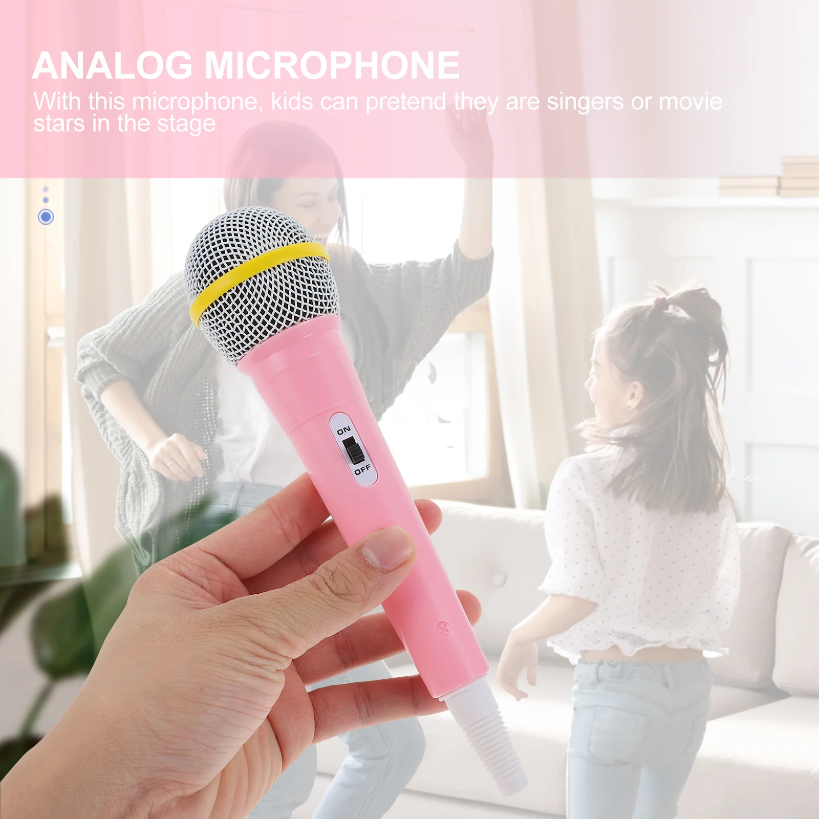 Simulation Microphone Props Funny Model Plastic Kids Childrens Toys Mini Interesting