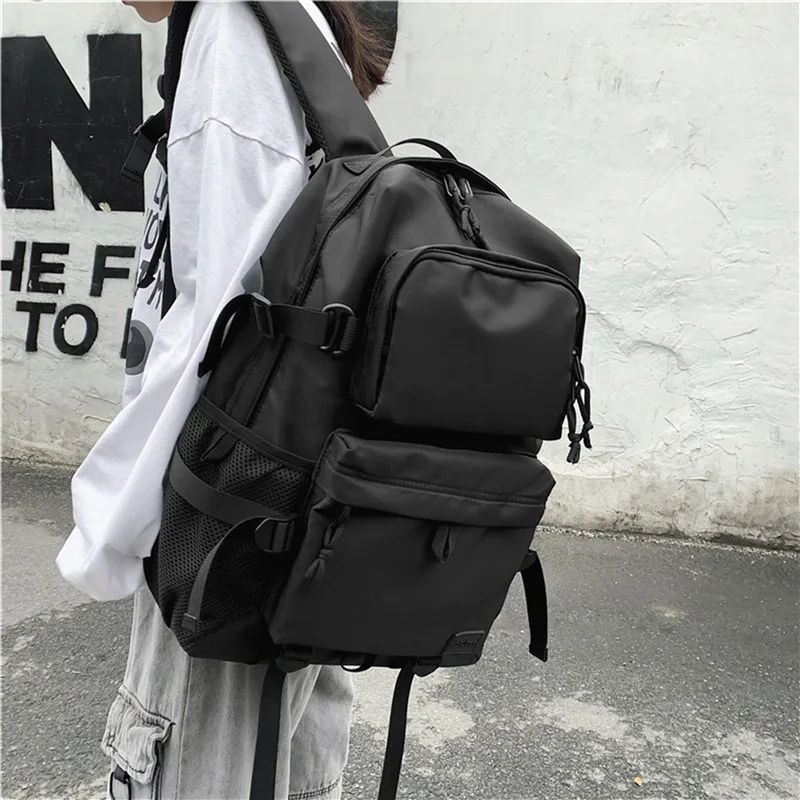 New Backpack Black Anti Theft Splashproof Fashion Bag For Teens Travel  Multifunctional Men Knapsack Outdoor Teenage Mochila