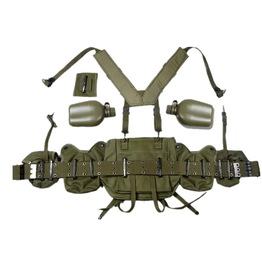 WWII WW2 M1956 Equipment Long Pouch Tactical Bag Replica WW2 US  Korean War Sport Gear Mini Backpack Kettle Belt