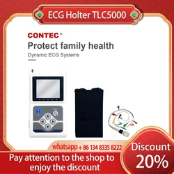 CONTEC TLC5000 12 Channel ECG Holter ECG 24 Hours Holter EKG Monitor Software TLC5000 CONTEC