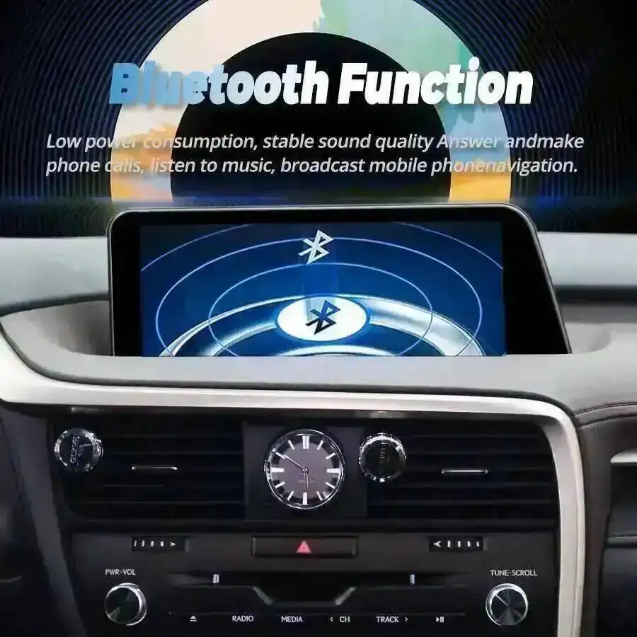 12.3'' Car Multimedia Video Player Android 14 Carplay  For Lexus Rx450h RX200t RX350 RX300 RX 450H 200t 350 2016-2019 Navi Radio