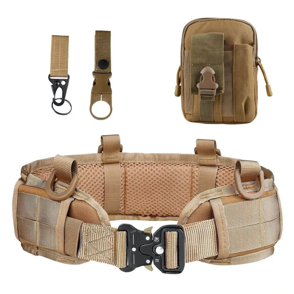 Professional Tactical Waist Belt Molle Modular Padded Support Harness Durable Combat Accessory For Hunting Outdoor Training