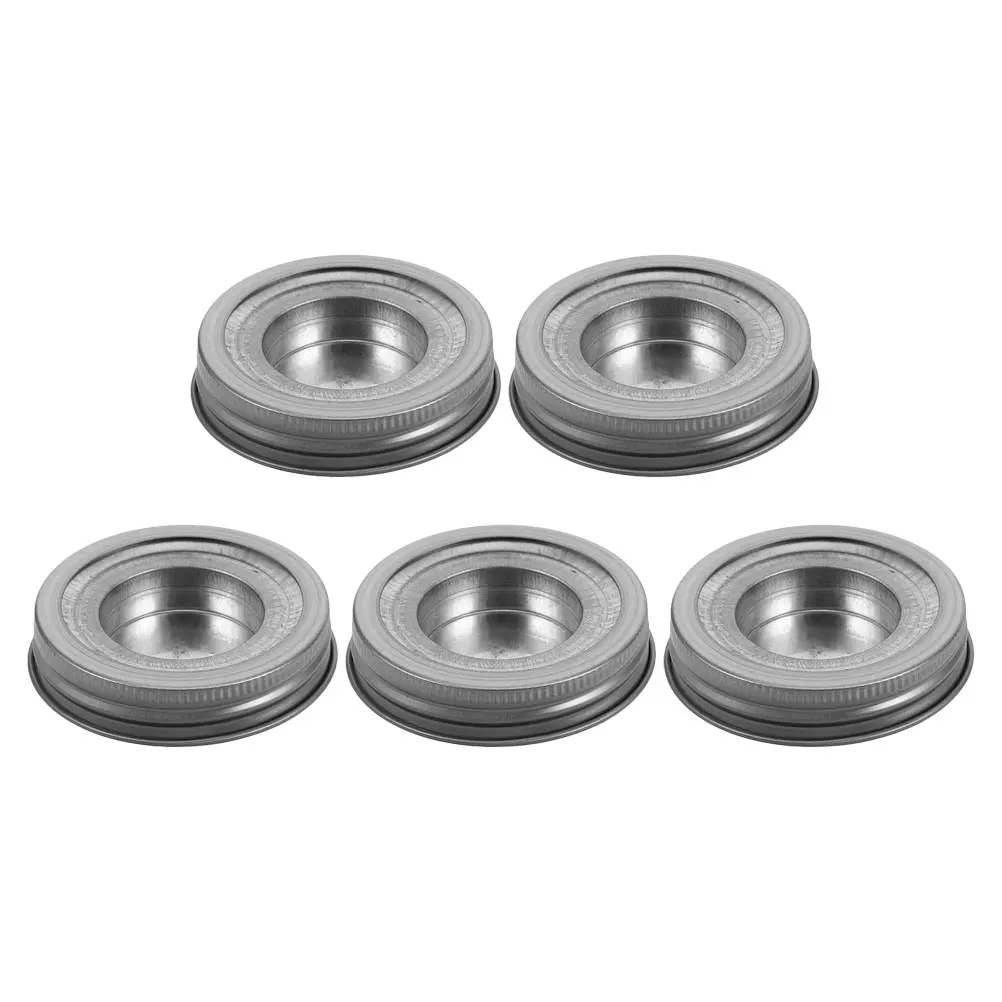 

5Pcs Regular Mouth Holder Inserts Jar Lid for Storage and Protection Minimalist Home Decor Design