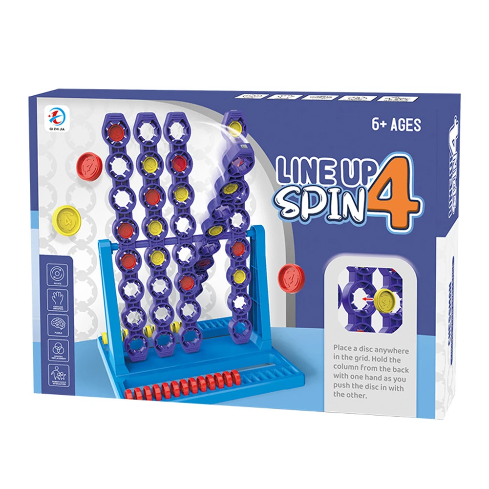 Connect 4 Spin Game - Family Fun with Spinning Grid!