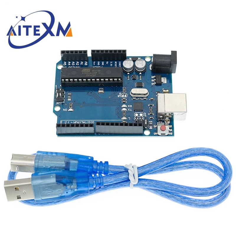 UNO R3 Development Board ATMEGA328P CH340 / ATEGA16U2 Compatible For Arduino with Cable R3/R4 UNO Proto Shield Expansion Board