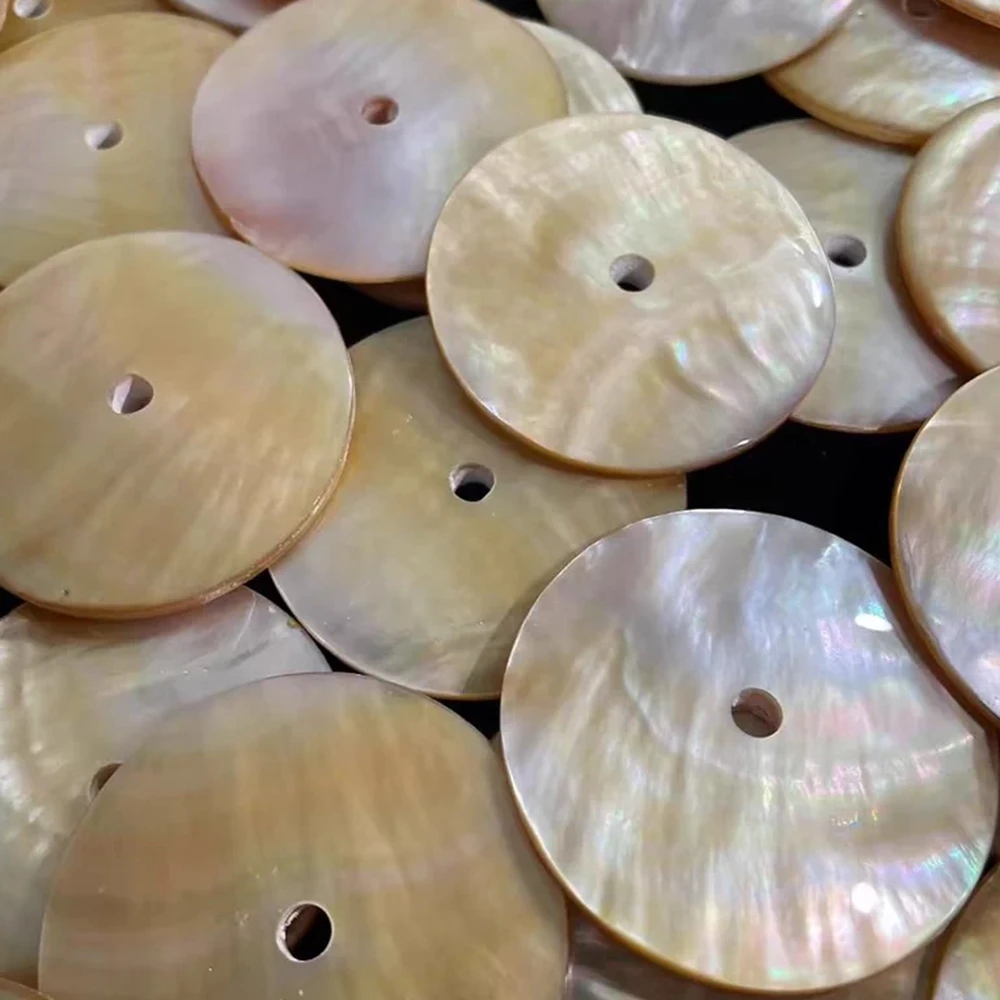 Natural Pearl Shell Flower With Holes Bracelet Necklace Earring Jewelry
