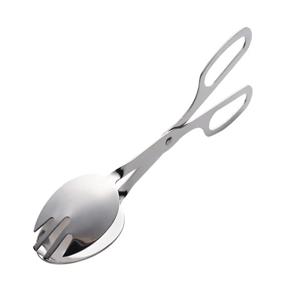 

Cake Salad Holder Mini Tongs for Serving Labels Stainless Steel Buffet Food Clip