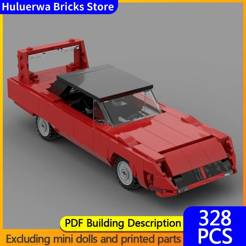 

Модель скоростного гоночного автомобиля MOC, строительные кирпичи, суперптица, красный мускулистый автомобиль, модульная технология, детские праздничные подарки, сборные игрушки, костюм