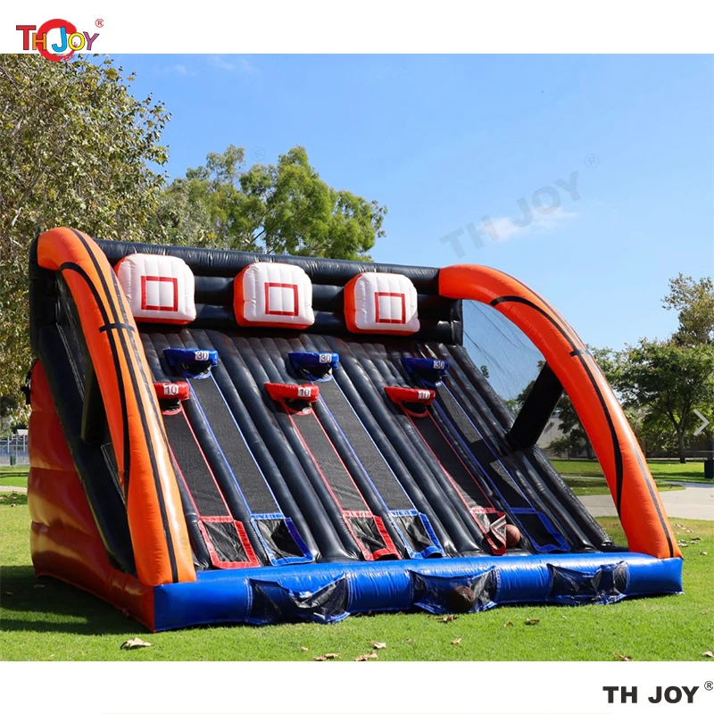 5x3m Inflatable 3 Players Basketball Shooting Sport Game