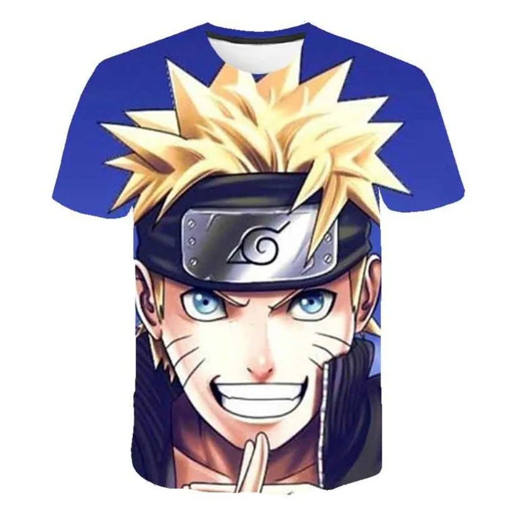 New Anime Naruto Kakashi T Shirt Summer Fashion Casual T-shirt Boy Girl Unisex Children's Clothing Tshirt ventilate Tops Hot