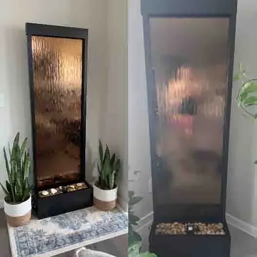 l For Luxury Home Decore Mirror Waterfall Wall Indoor Water Falls Fountain