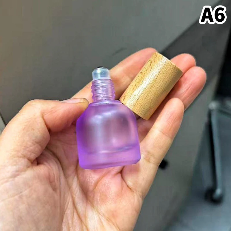 1pcs Refill Vials 10ml Glass Roller Bottle Perfume Roll On Bottle Mini Essential Oil Containers Sample Empty Bottle Travel