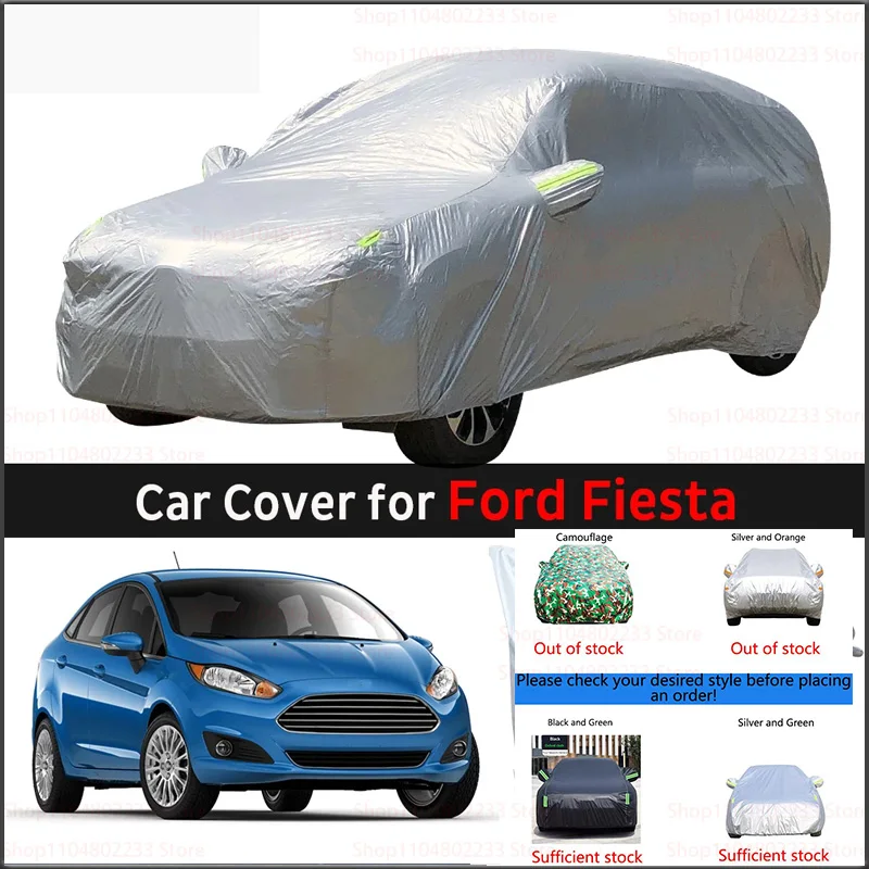 

Car Cover accessories Anti-UV Sun Shield Rain Snow Frost Dust Protection Cover For Ford Fiesta Hatchback Sedan 1976-2019