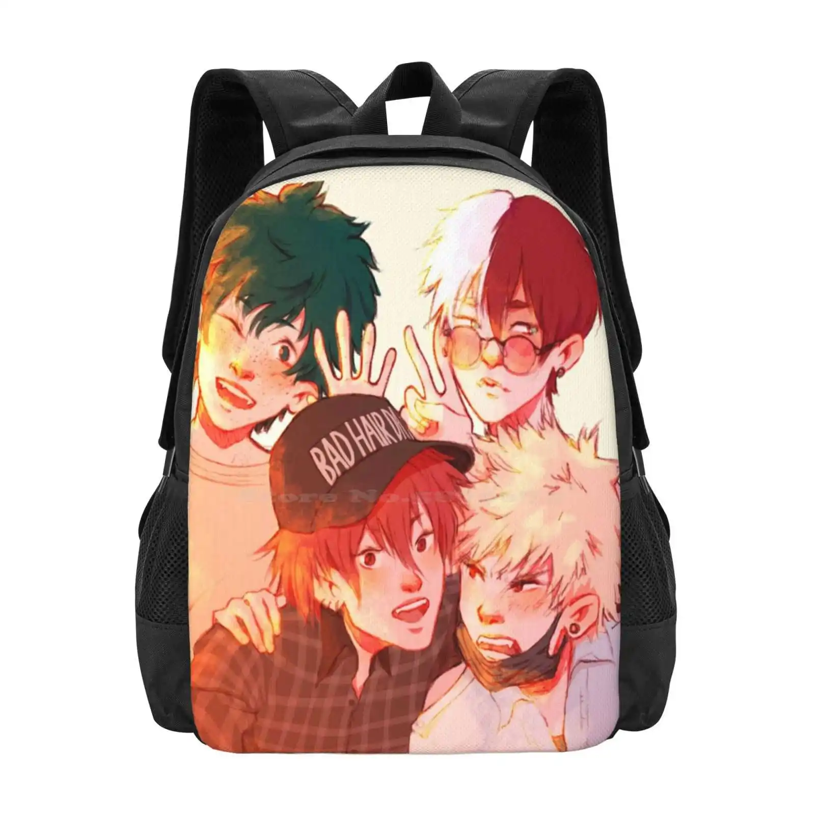 Boku No Hero Academy Selfie Backpacks For School Teenagers Girls Travel Bags Bnha Mha My Hero Academy Izuku Midoriya Midoriya