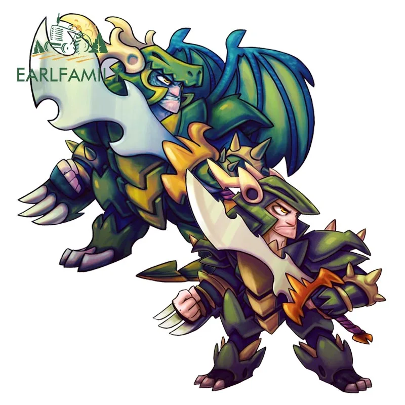 EARLFAMILY 13 см x 12 см, мультяшный принц-дракон, наклейка для автомобиля, s окно, багажник, декор для ноутбука, дракон, виниловая игровая EARLFAMILY 13 см x 12 см, мультяшный принц-дракон, наклейка для автомобиля, s окно, багажник, декор для ноутбука, дракон, виниловая игровая