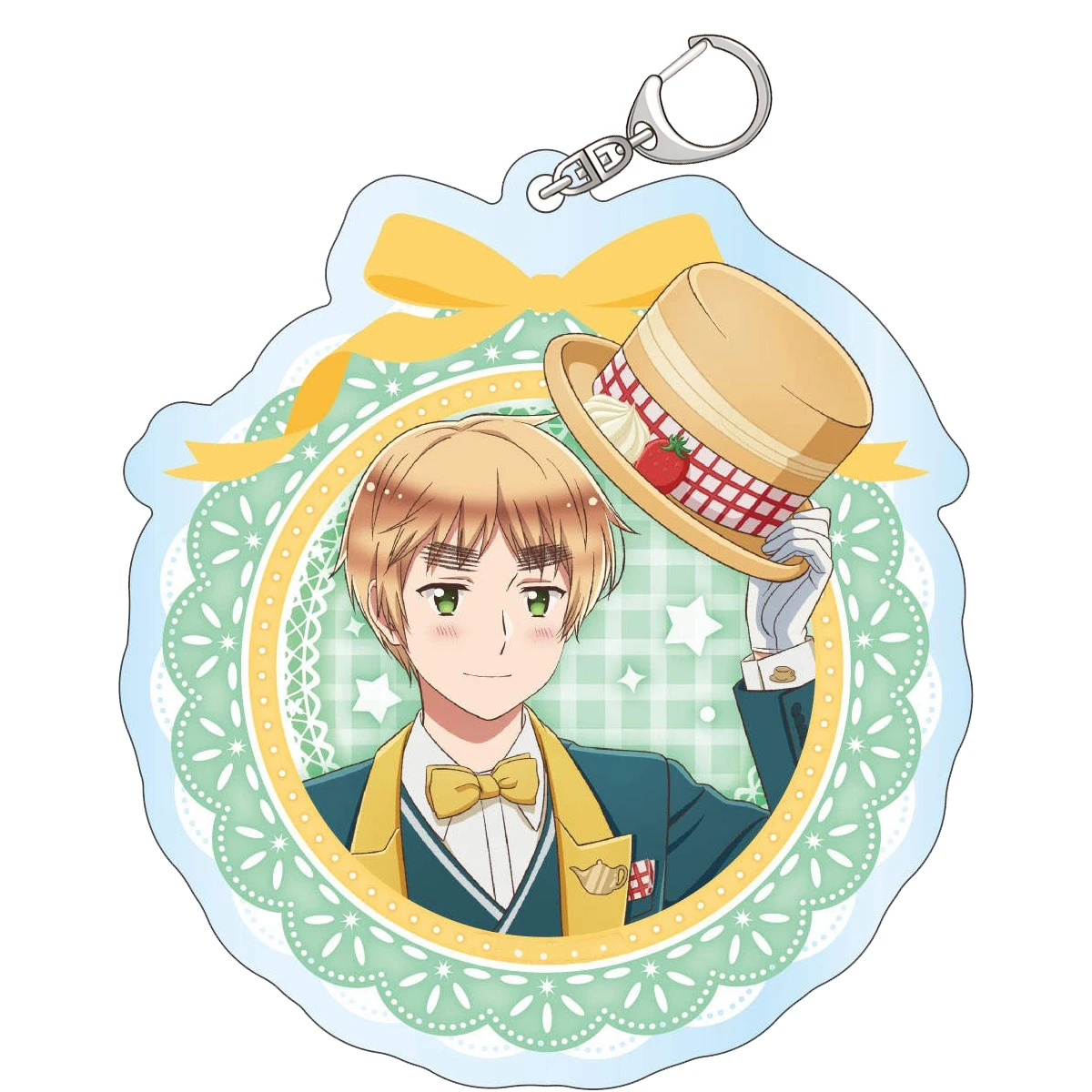 Loen Anime Peripheral Store Hetalia: World Stars Sweets Parade Ver HD Characters Acrylic Keychain Pendant Fans Gifts About 6cm