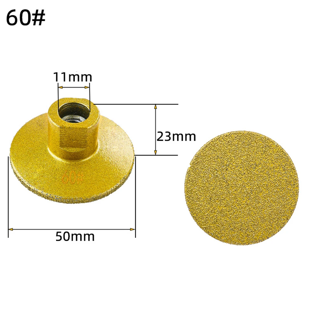 Brazed Flat Grinding Head High Quality Carborundum Abrasive Polishing Stone Wide Compatibility Abrasive Brazed