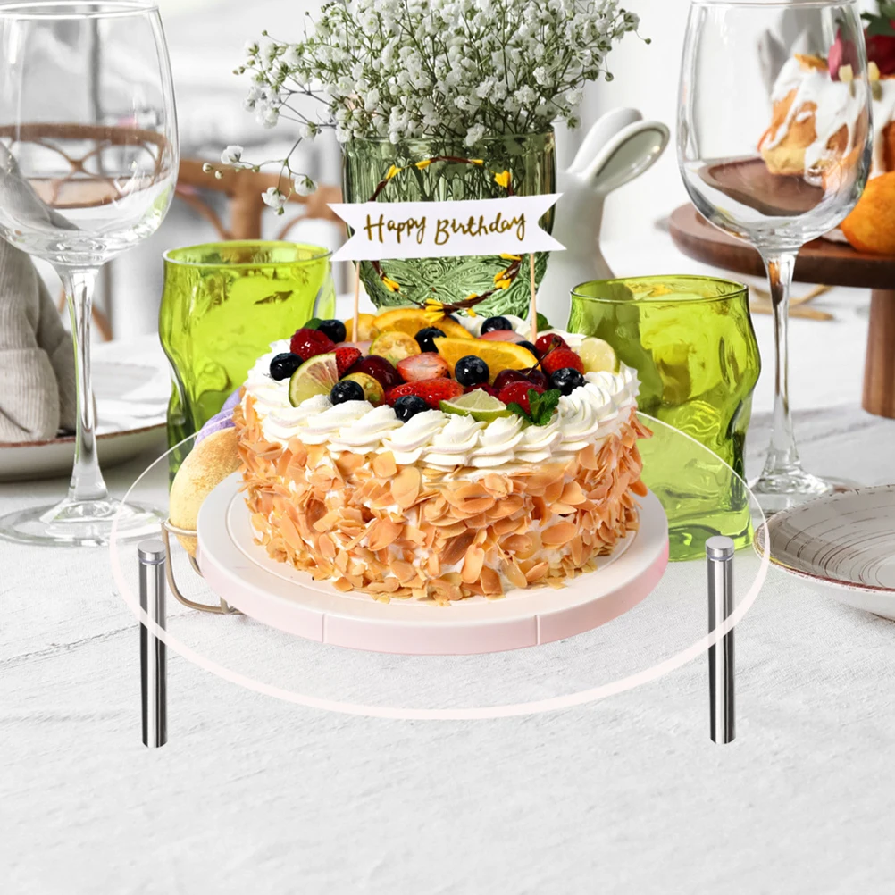 

2Pcs Clear Cake Display Stand Acrylic Round Dessert Stand for Parties Banquets Restaurants Home Use Elegant Cake Dessert Display