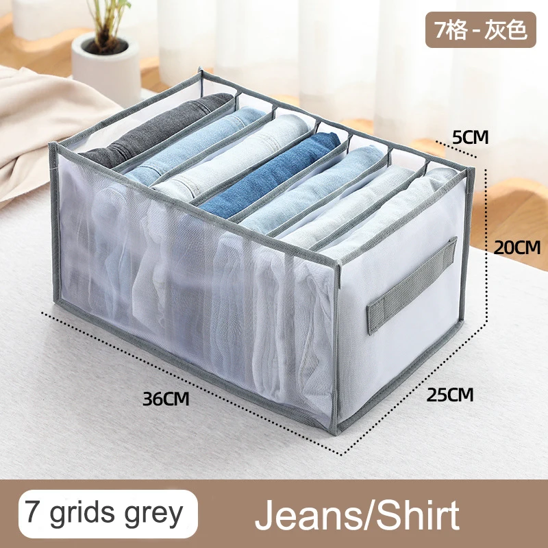 Folding Closet Organizer Jeans Sweater Socks Storage Boxes Wardrobe Clothes Underwear Organizer Drawers Clothes Separator Boxes