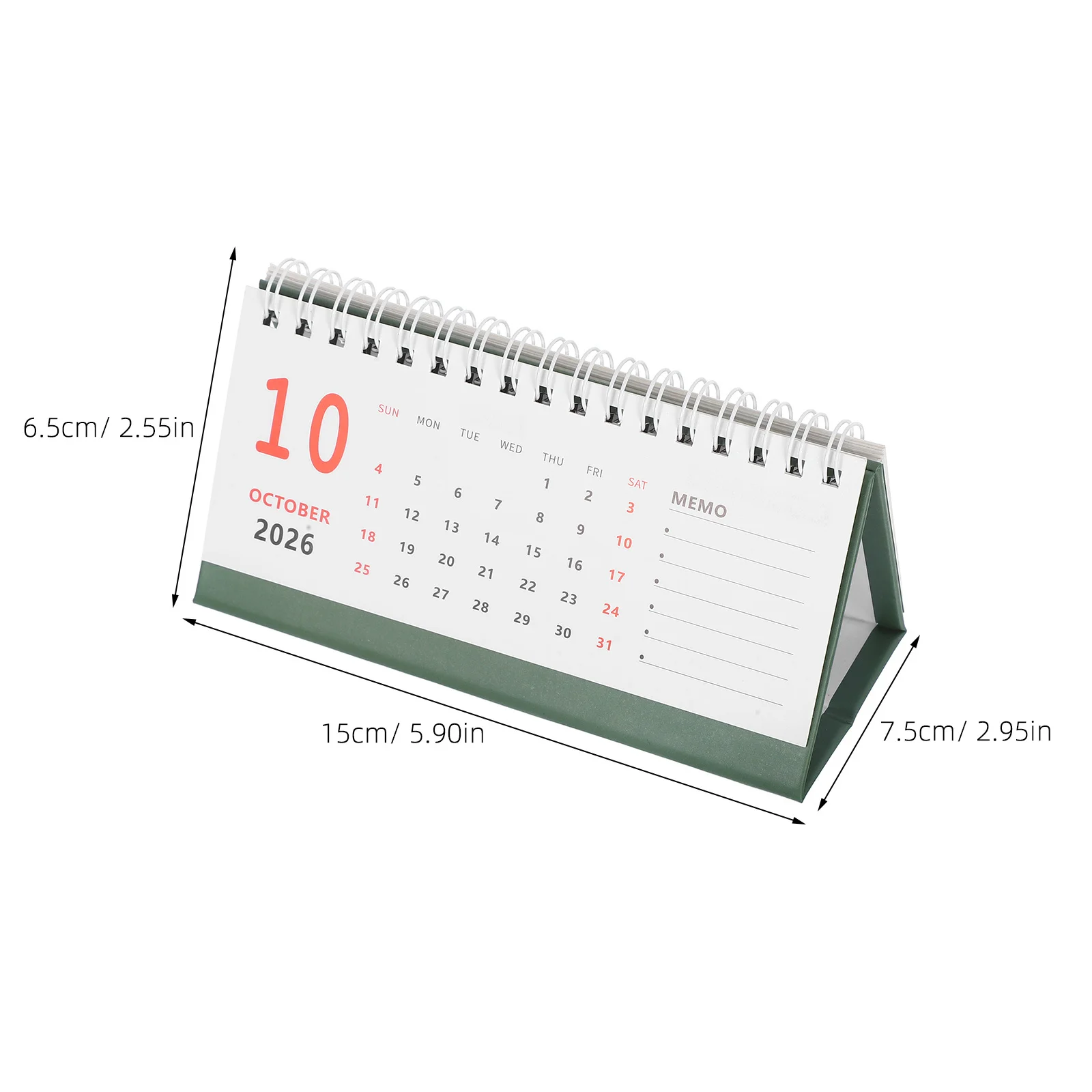 Mini Desktop 2025-2026 18-Month Planner July To December Foldable Home Decor Space Saving Calendar For