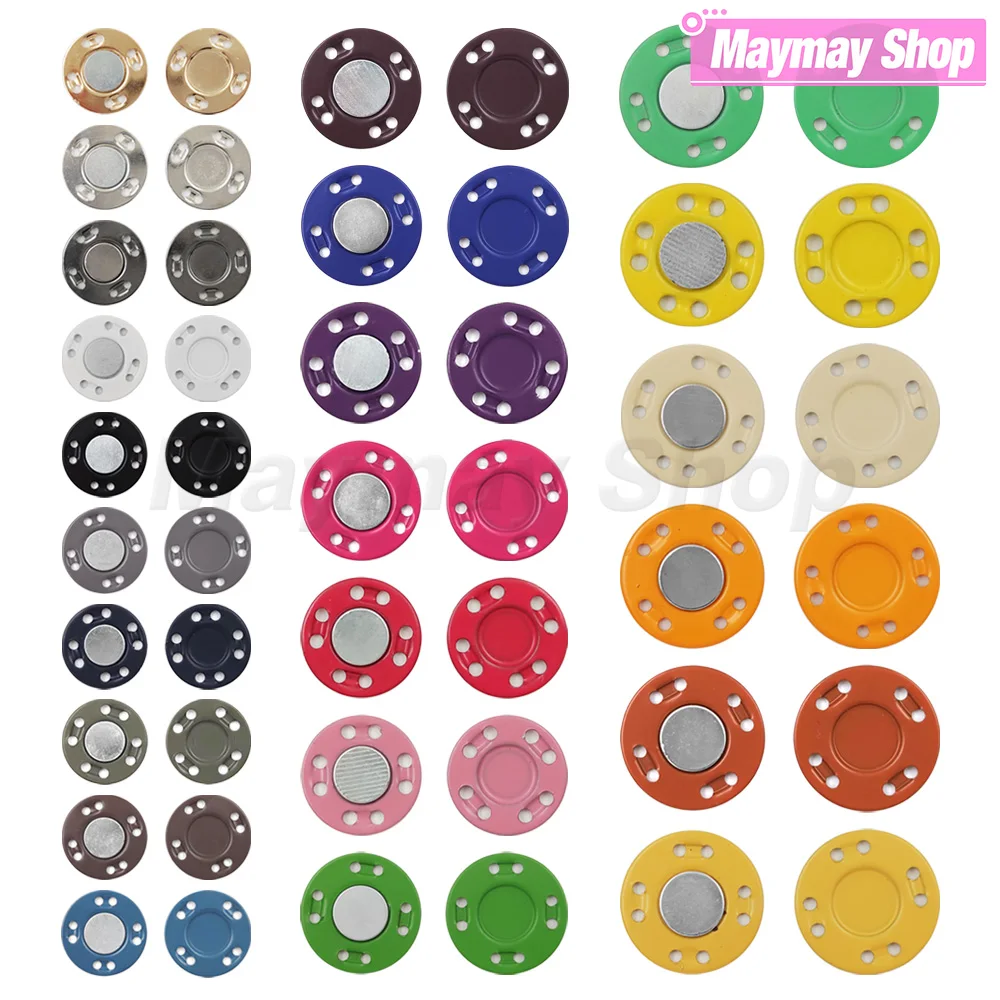 5 Pairs Magnetic Buttons Invisible Button Sewing Supplies For Jacket Coat Cardigan Bag Handmade Sewing Snap Clothing Decoration