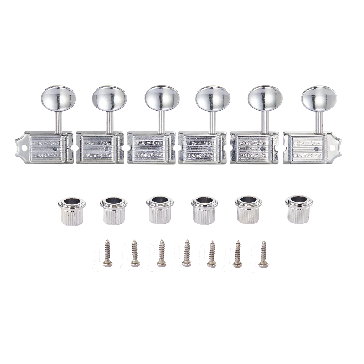 Lefty Split Shaft Vintage Guitar Tuning Keys Tuners Left Handed Machine Heads with Metal/Plastic Oval Button for Strat TELE