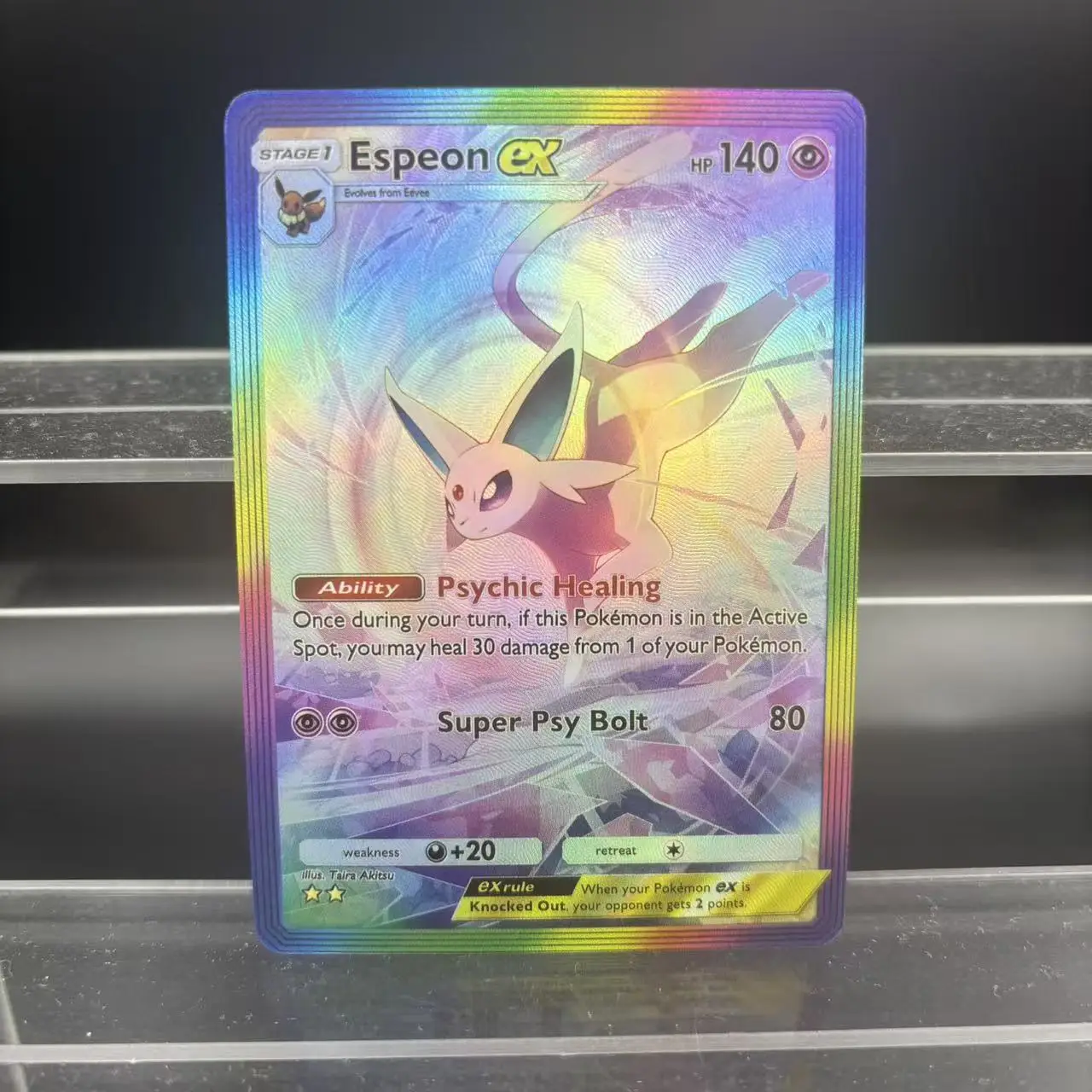 2 قطعة/المجموعة Diy بها بنفسك الذاتي الإنجليزية PTCG جيب Umbreon Espeon Lugia Ho-Oh بطاقة فلاش الكلاسيكية أنيمي جمع بطاقة هدية لعبة #3