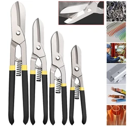 Industrial Grade Tin Scissors Aviation Shears Tin Snips for Cutting Metal Wire Keel Aluminum Sheet Metal Cutters Hand Tools